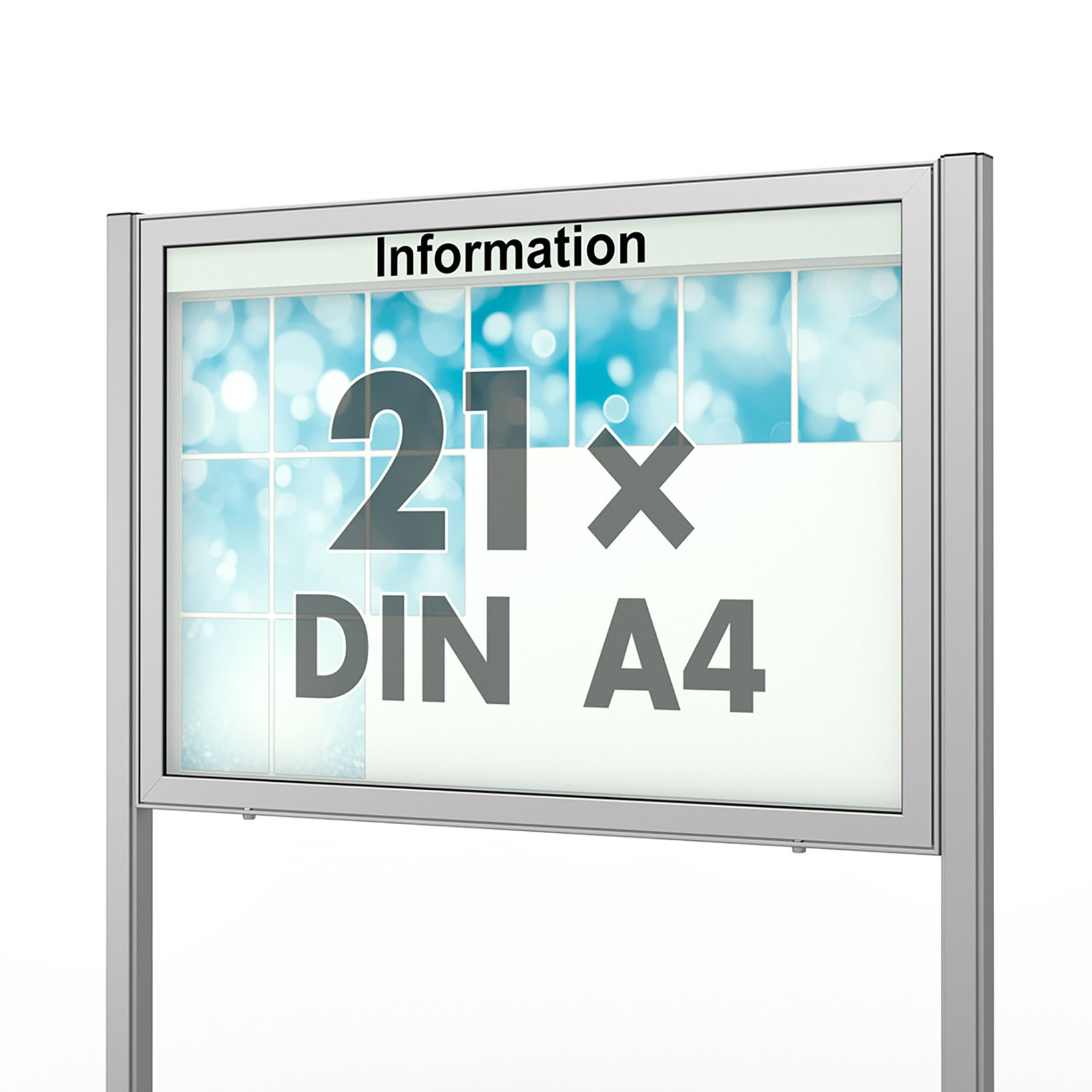 Planus Schaukasten mit Standbeinen Schaukasten mit Standbeinen